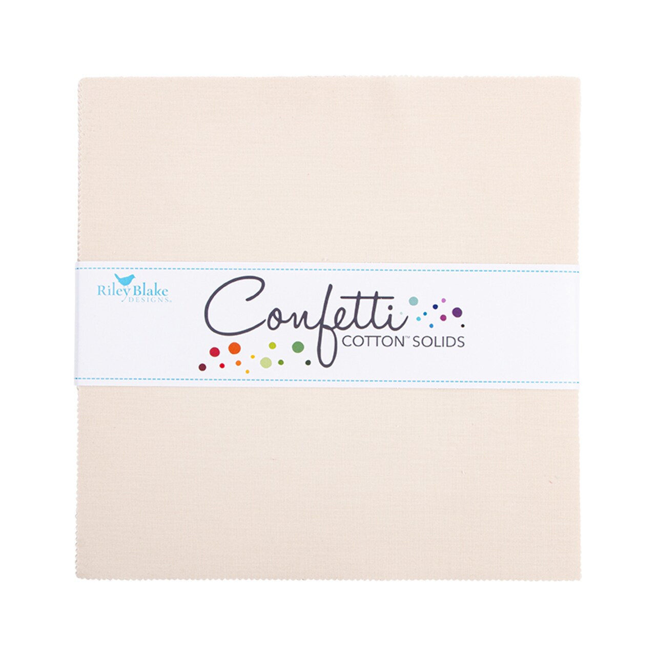 Confetti Cotton 10" Square Pack (Layer Cake / 10" Stacker) in Ivory by Riley Blake (10-120-IVORY-42)